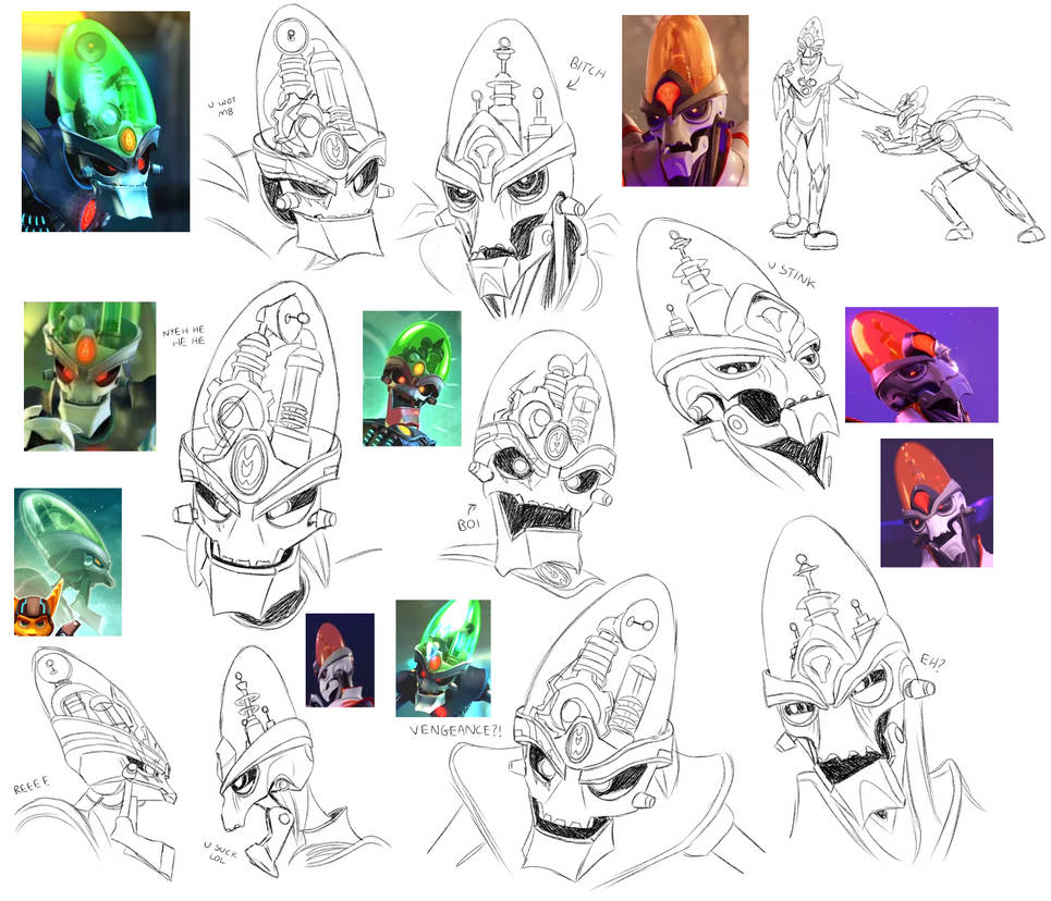 Dr Nefarious/Emperor Nefarious Practice Sketches by DragonessAnimations ...