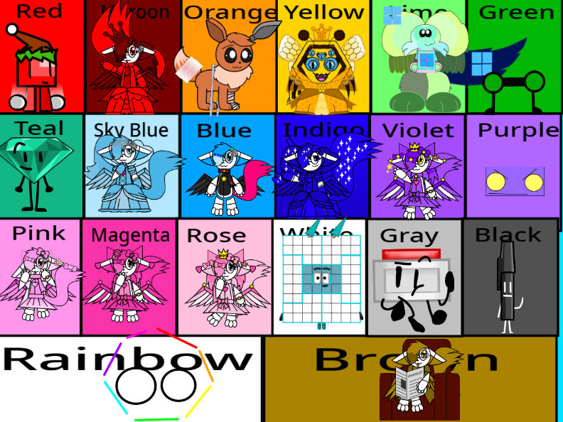 The Colors Of Oc's by StarryTheCuteKitten on DeviantArt