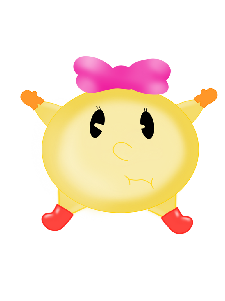 Miss Pacman balloon Sticker by Poppersrepumped on DeviantArt