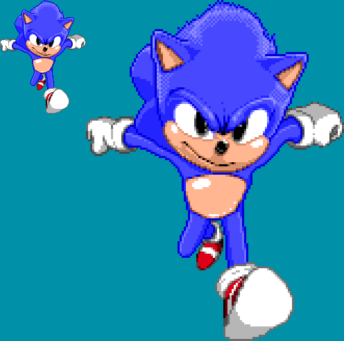 Movie Sonic Running by Blitzerhog12 on DeviantArt