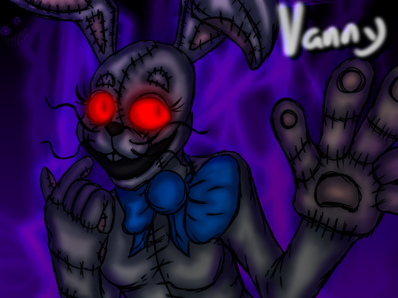 Vanny the Pale Rabbit by ColorfulClownChaos27 on DeviantArt