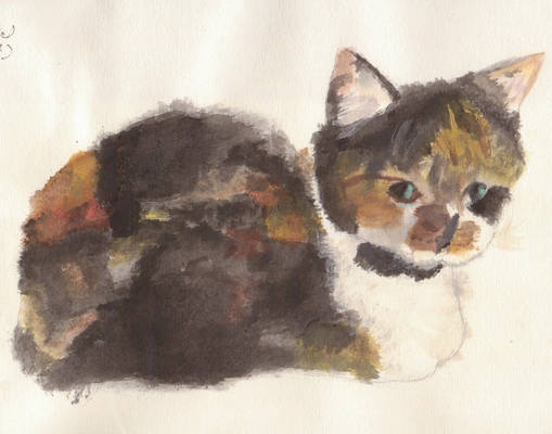 Jade the Cat painting