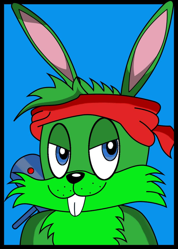 Green Combat Rabbit by Darkblitzie on DeviantArt