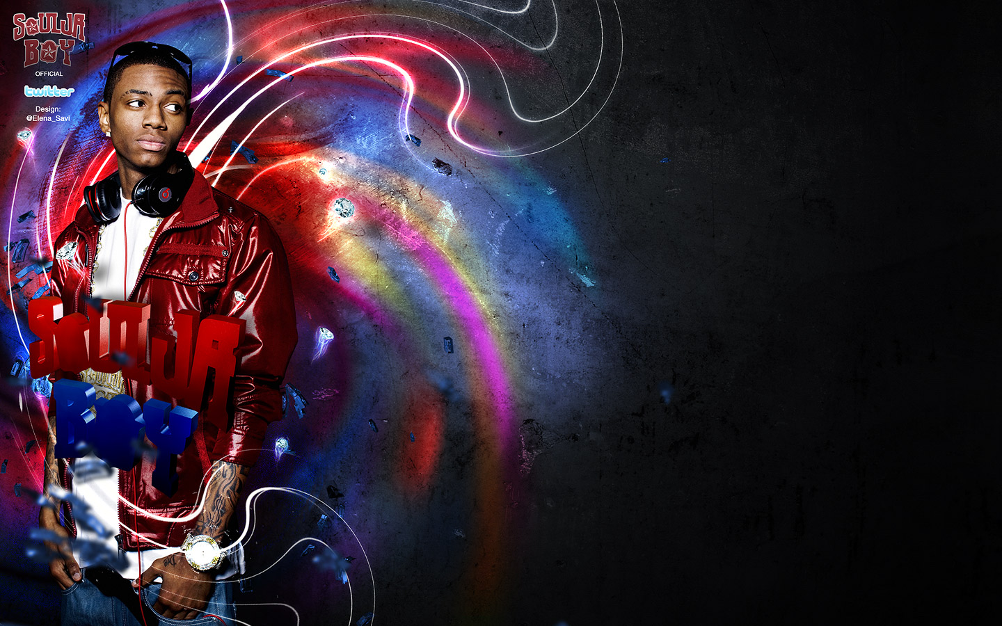 Soulja Boy Twitter Background by ElenaSham