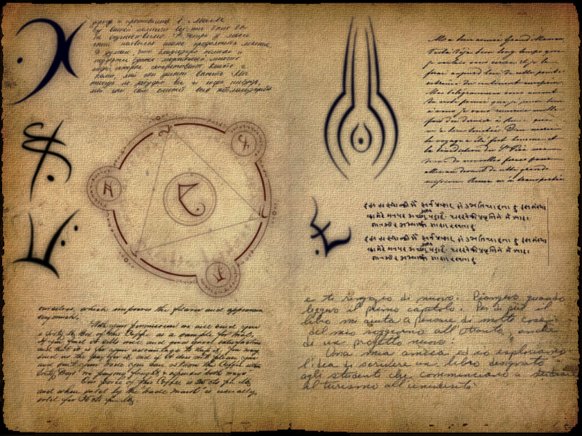 Arcane Script Writing Example Arcane Scribblings: Book by H4M15H on DeviantArt