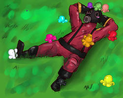 Pyro in a field of love