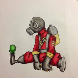 A pyro in marker