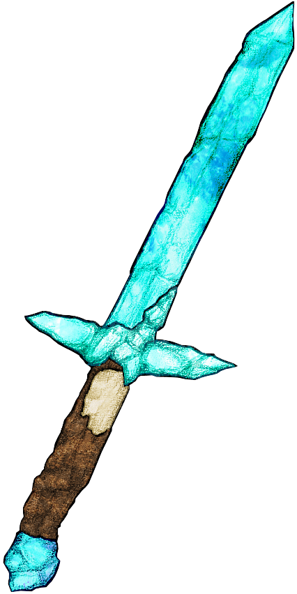 Minecraft enchanted swords by Mouldycornjack on DeviantArt