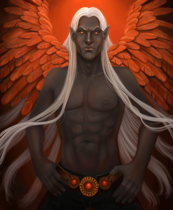 Winged Dark Elf