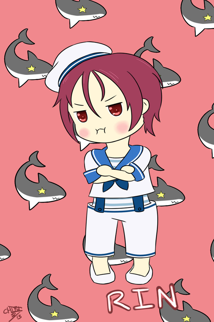 Chibi Rin Fanarrt Free! Chibi Rin Postcard by ChibiDynamite on DeviantArt