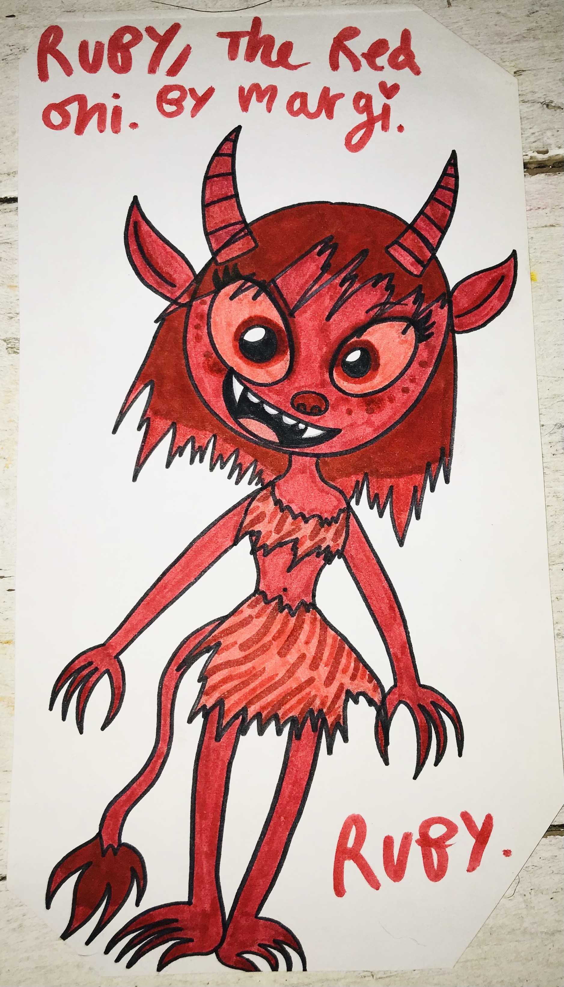 Ruby: The Red Oni by MGMillustrations on DeviantArt