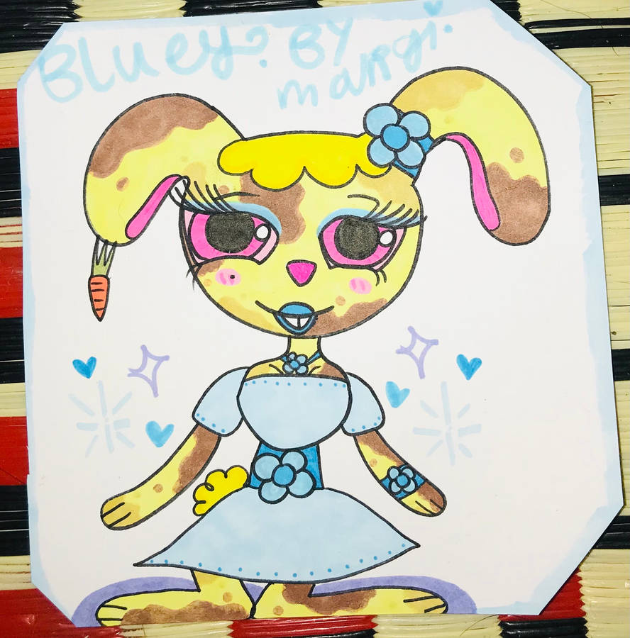 Bluey, The Yellow Bunny Rabbit. by MGMillustrations on DeviantArt