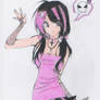 Rosie, The Pink and Black Pastel Goth Girl! 