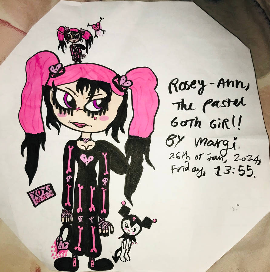 Rosey Ann Rabbit Rosey-Ann, The Pastel Goth Girl! by MGMillustrations on DeviantArt