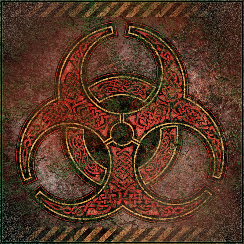 Knotwork Biohazard Symbol