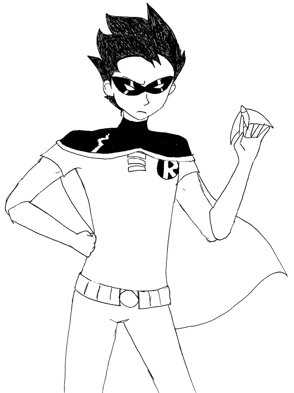 Robin lineart by thepapersandwich on DeviantArt