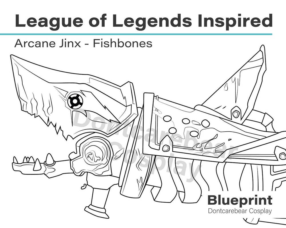 Jinx - Fishbones - League of Legends Arcane by DontcarebearCosplay on ...