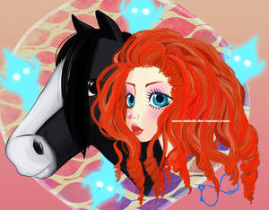 Brave Merida and Angus