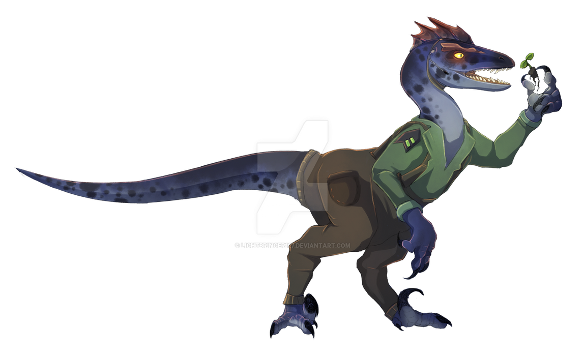 Tankiro Raptorino A raptor and her plant by LightBringer127 on DeviantArt