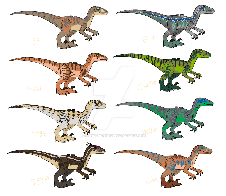 Lego Jurassic Park Raptor Concepts by LightBringer127 on DeviantArt