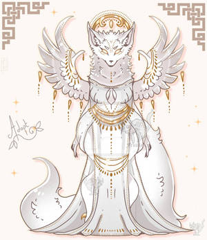 OPEN Adopt Evanlia the white wolf goddess