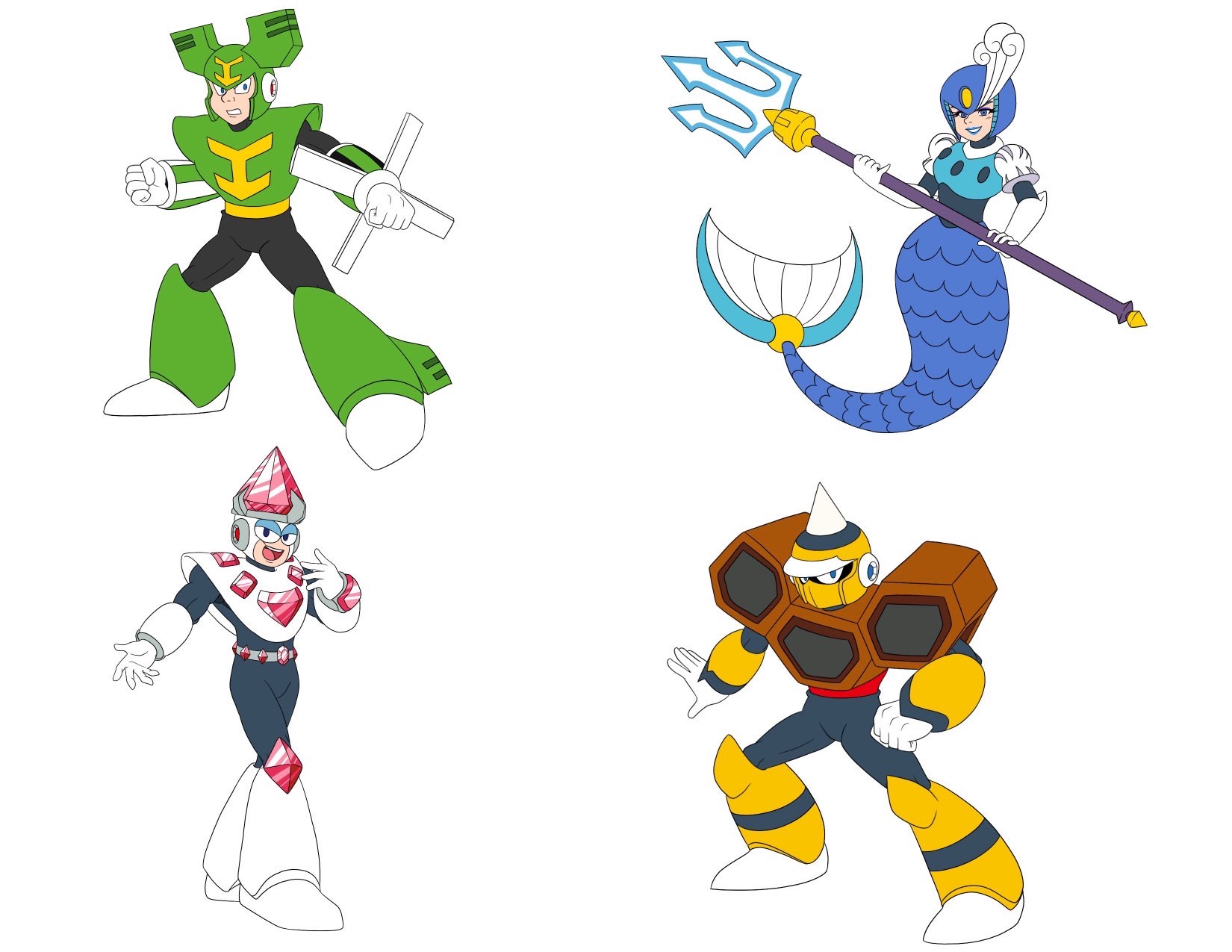 Mega Man 9 Robot Master Bosses Ruby Spears Style By Ilhamalam8 On mega-man-9-robot-master-bosses-ruby-spears-style-by-ilhamalam8-on