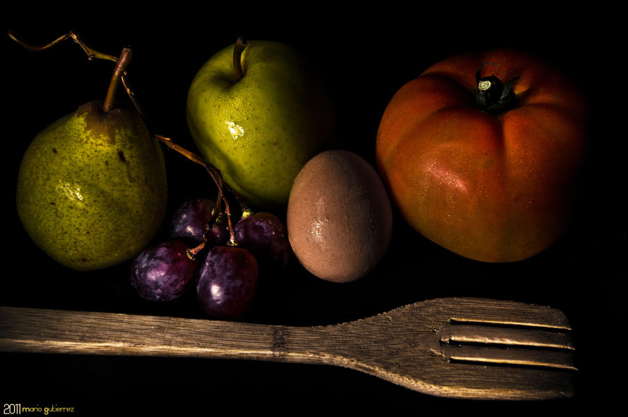 Kitchen scene.