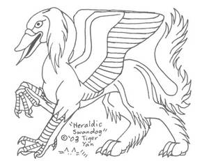 Heraldic Swandog