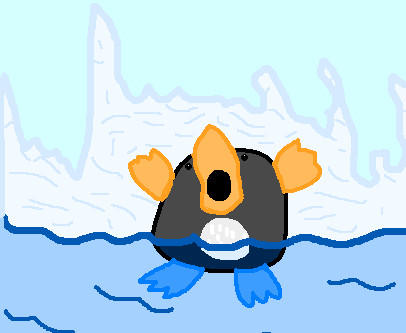 Drowning Penguin by vibratinggrape on DeviantArt