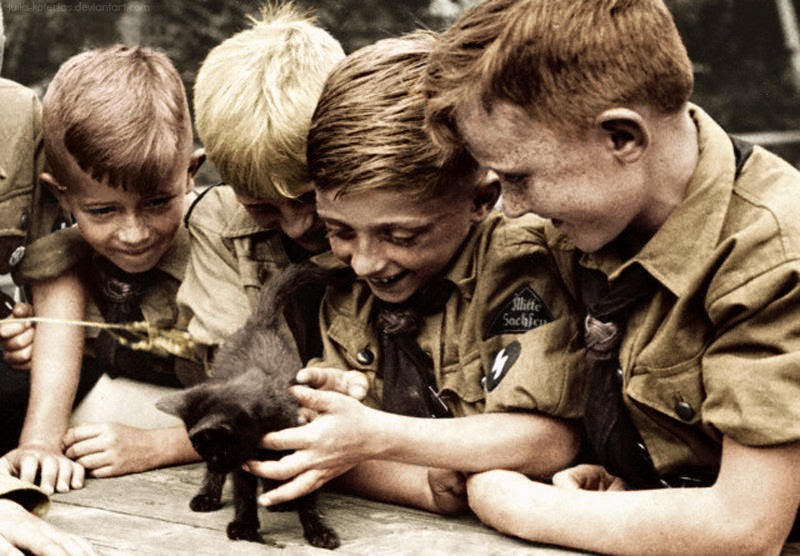 German boys with kitten by Julia-Koterias on DeviantArt