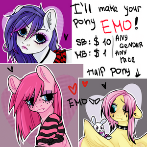 (OPEN)EMO PONY COMMISSION SLOT