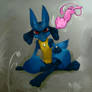 Lucario and Mew