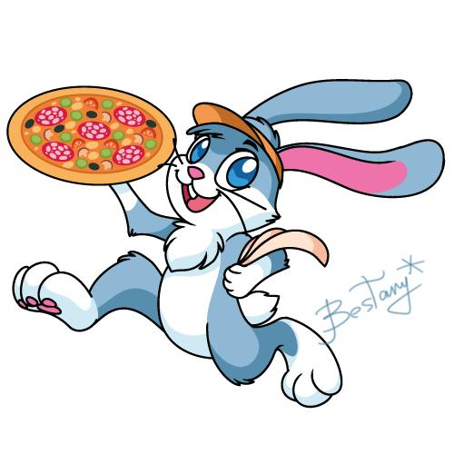 Pizza Hut Rabbit Pizza rabbit by Bestary on DeviantArt