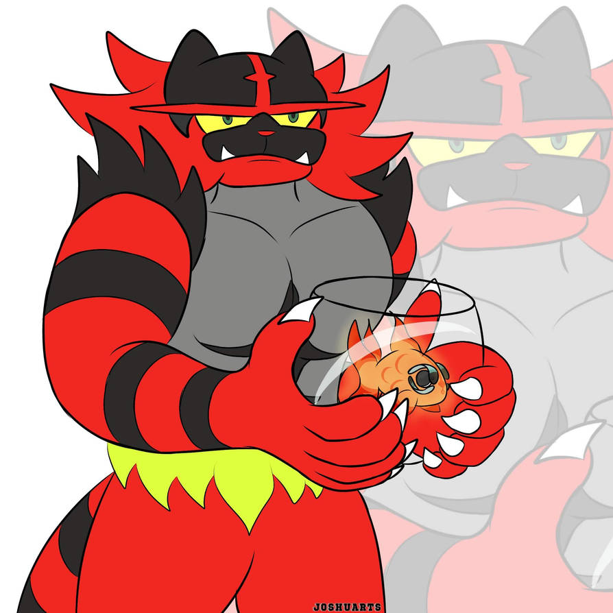Chibi Incinaroar Incineroar and Chi-Yu by Benjiro03 on DeviantArt