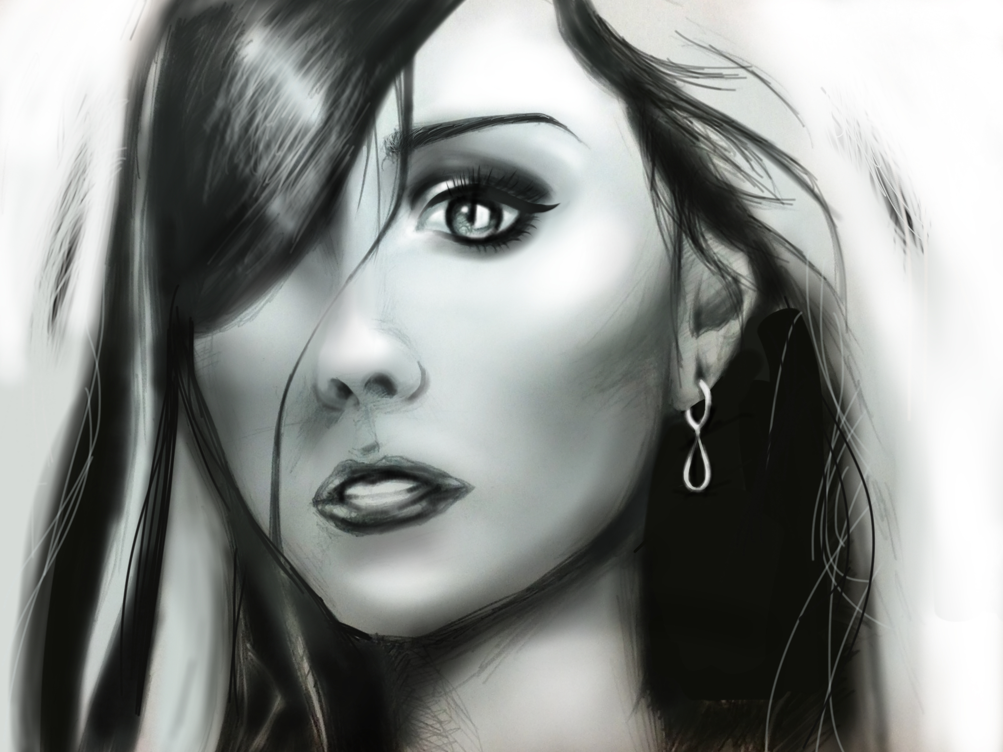 Practice, Girl in Grayscale