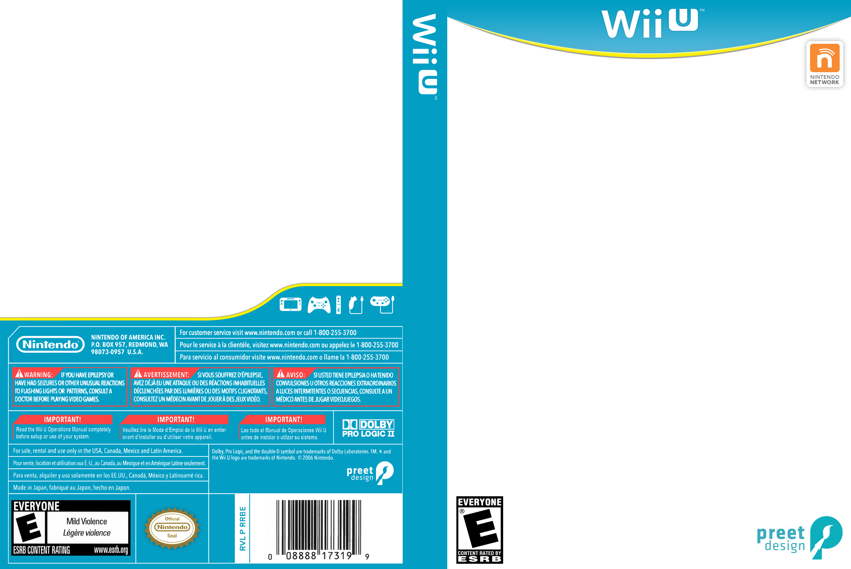 Wii U Box Art Template By Preetard On Deviantart