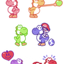 Yoshi Sticker Set