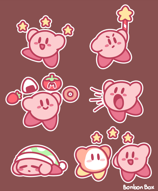 Kirby Sticker Set