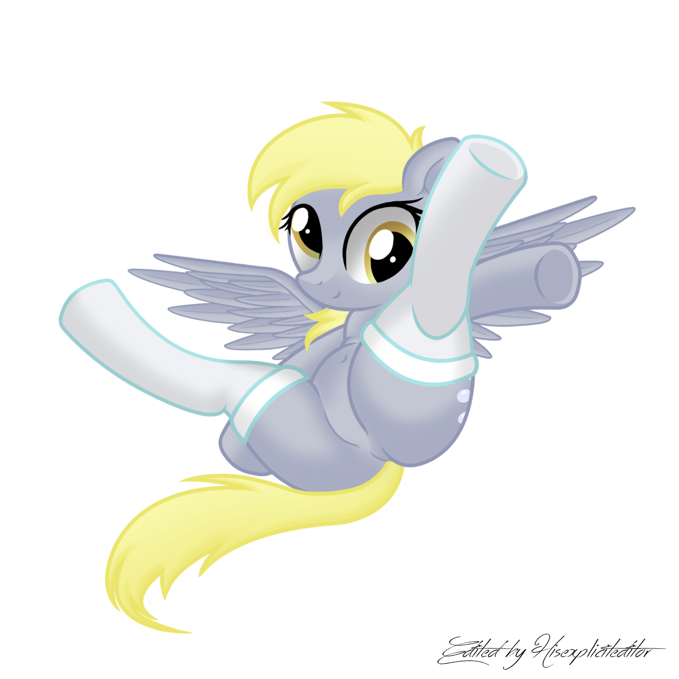 Derpy Hooves with socks no background