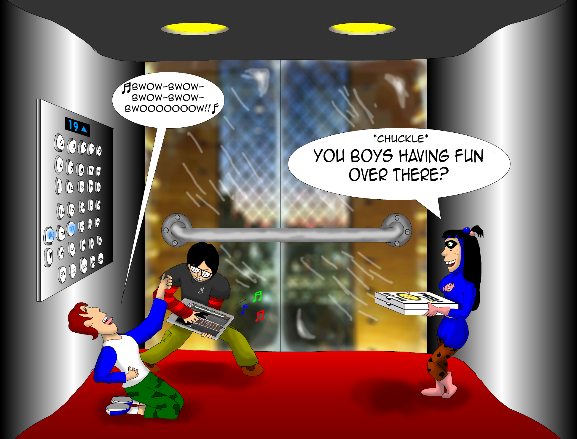 Daniel Elevators Deviantart Elevator Antics by garageman45 on DeviantArt
