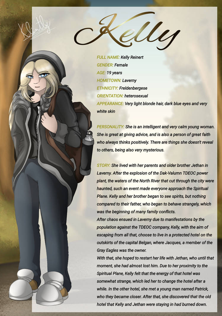 Characters: Kelly by Klintly on DeviantArt