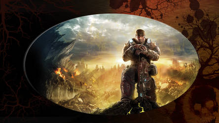 Gears of War 3 Oval Cutout