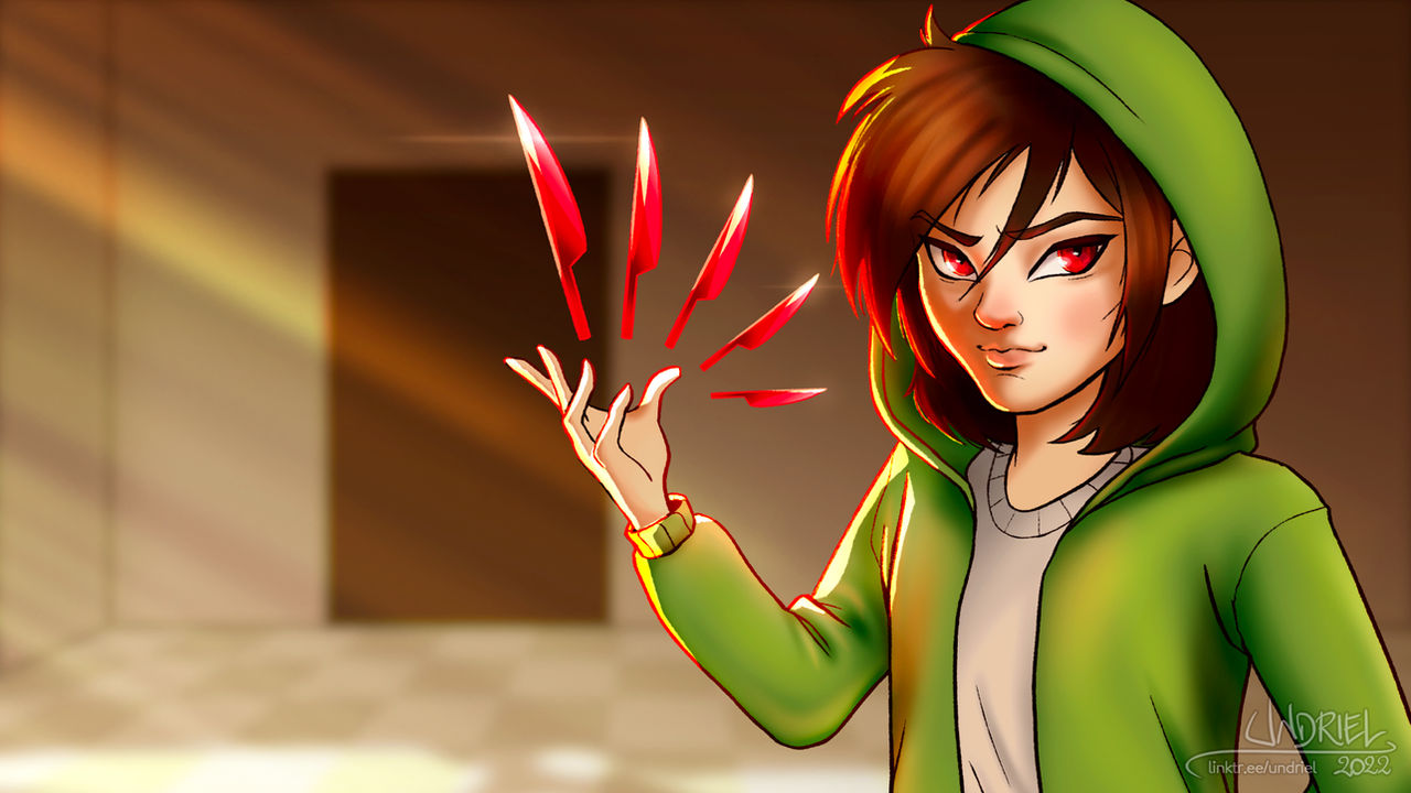 Chara Back Storyshift Chara Wallpaper by Undriel on DeviantArt