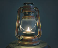 Rustic Lantern Cinema 4D Substance Painter V-Ray