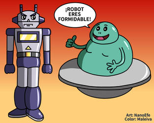 Robot and Martian