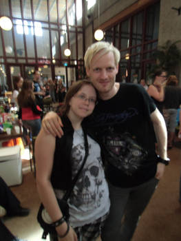 Me with Martijn at Delain's videoshoot