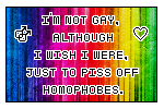 I'm not gay stamp