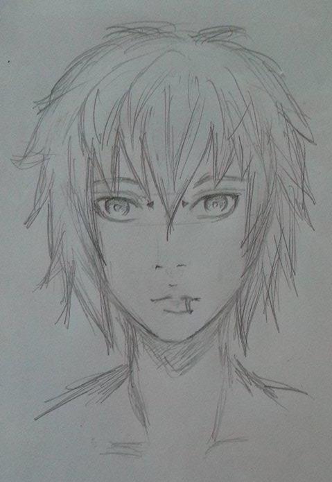 Anime Boy (Pencil Drawing) by Crystalclock on DeviantArt