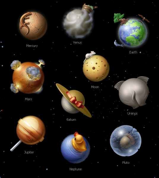 Solar System by centau on DeviantArt