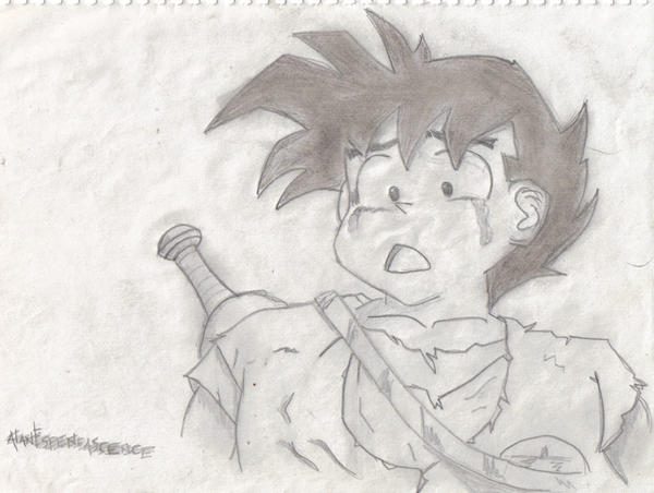 Gohan Writing Gohan by AlanEspenaescence on DeviantArt